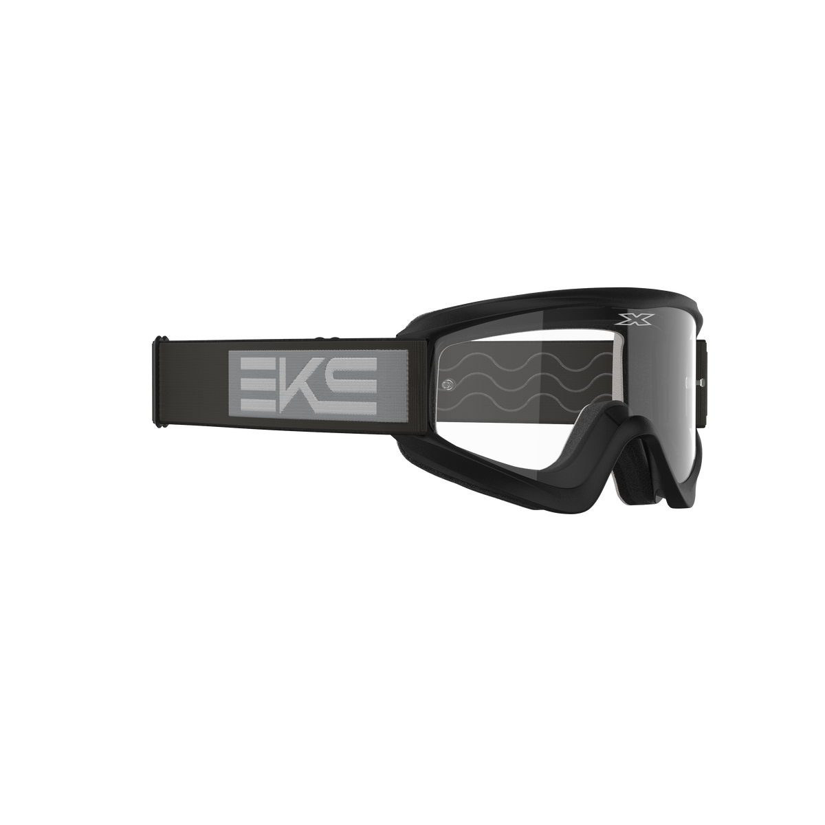GOX Flat-Out Goggle EKS Black Grey - Clear