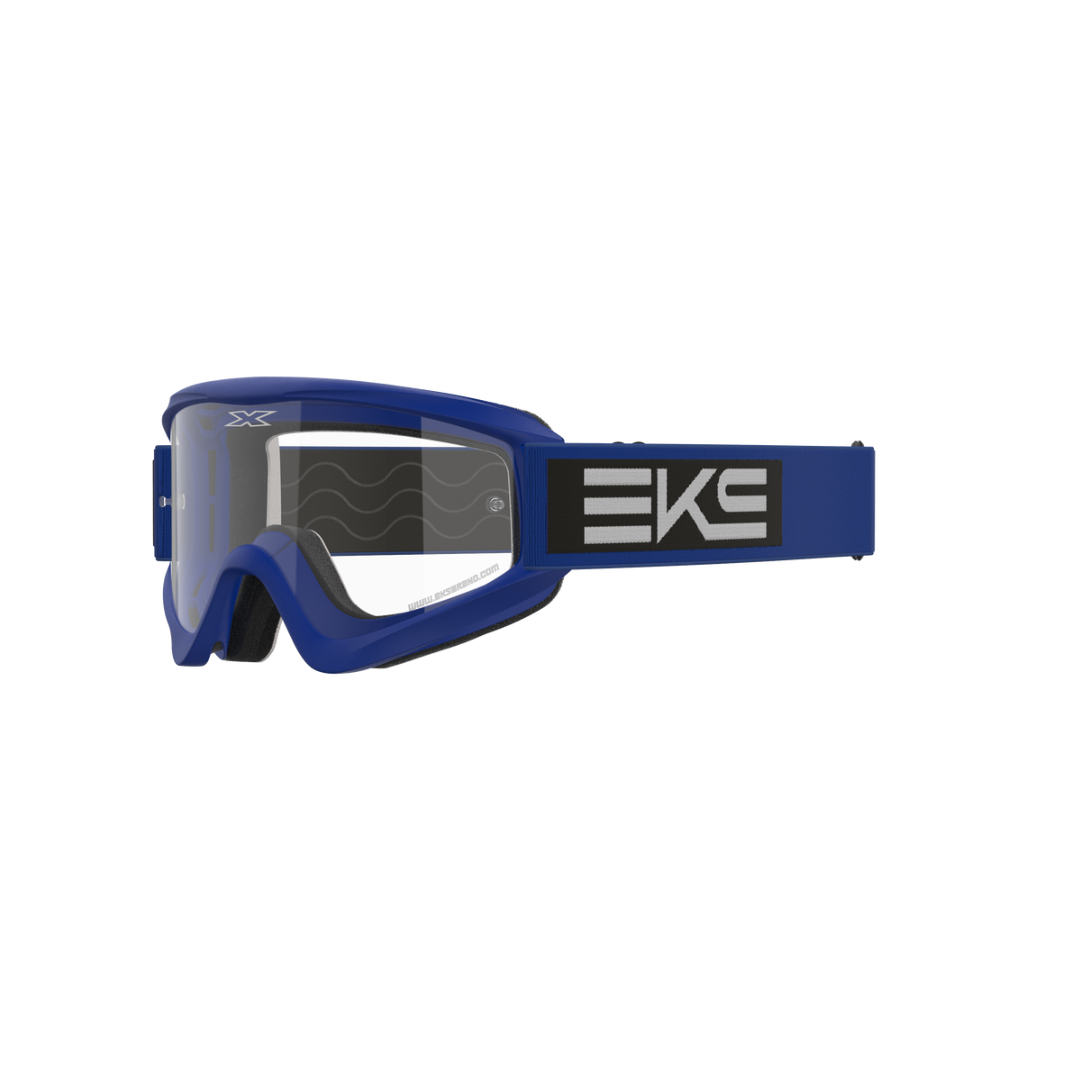 GOX Flat-Out Goggle EKS Blue Black - Clear