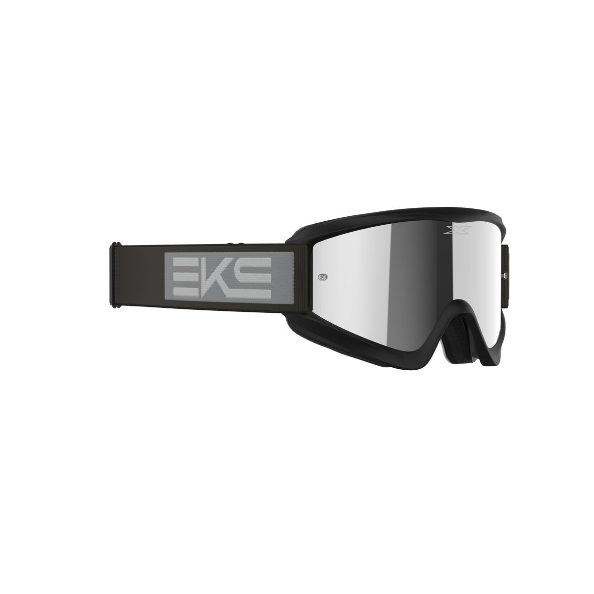 GOX Flat-Out Goggle EKS Black Grey - Silver Mirror