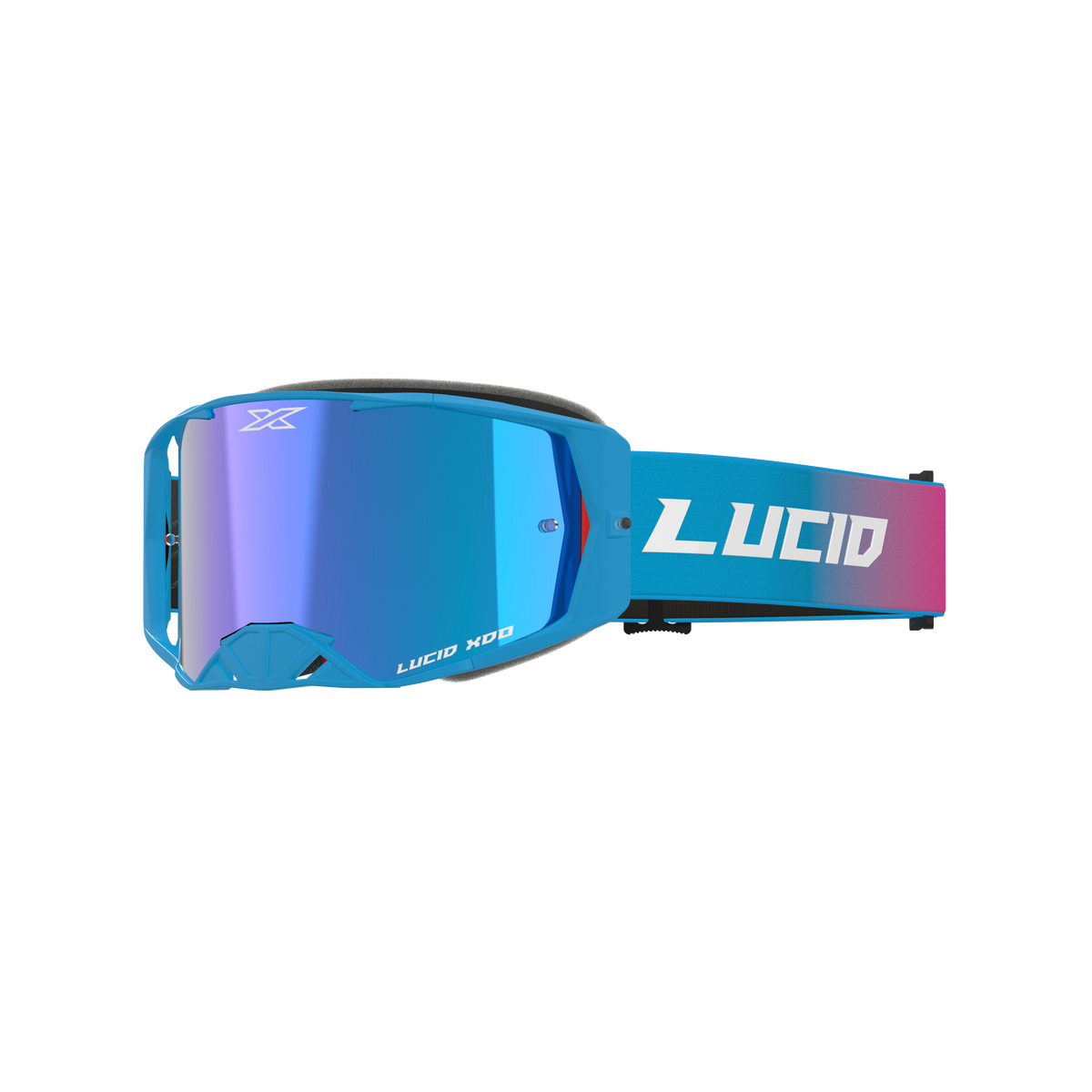 Lucid Goggle LUCID TM Flo Fade Pink - Blue Mirror Lens