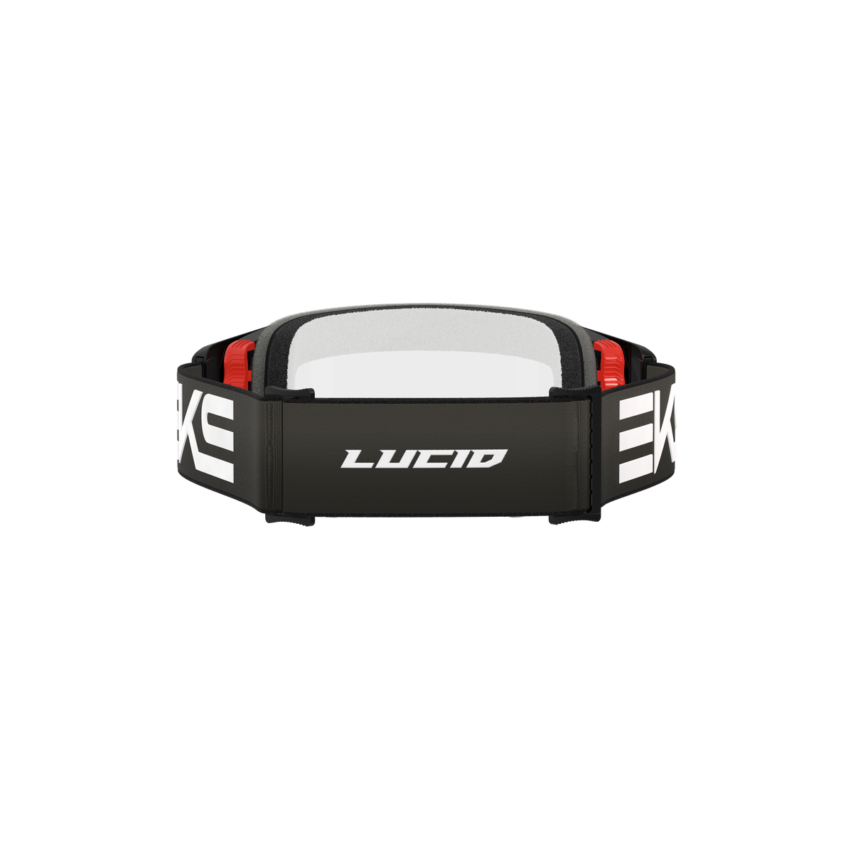 Lucid Race Face Goggle EKS Flag Black White - Clear Lens