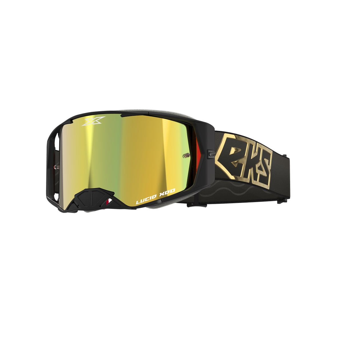 Lucid Goggle Black Gold - Gold Mirror Lens