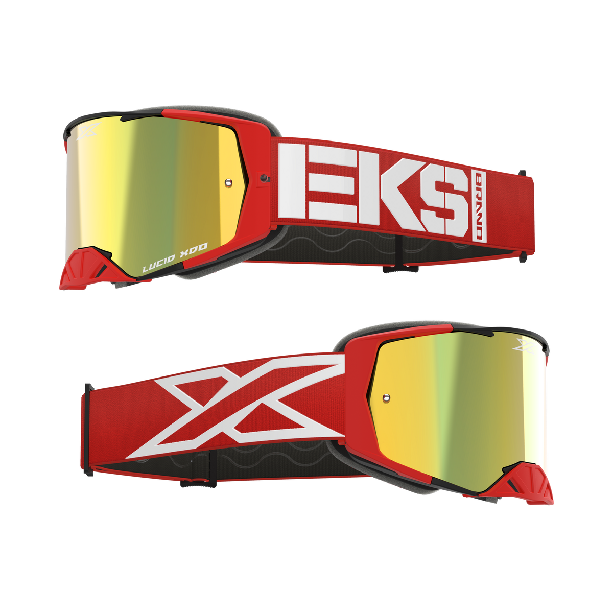 Lucid Goggle Caliber Red - Gold Mirror Lens