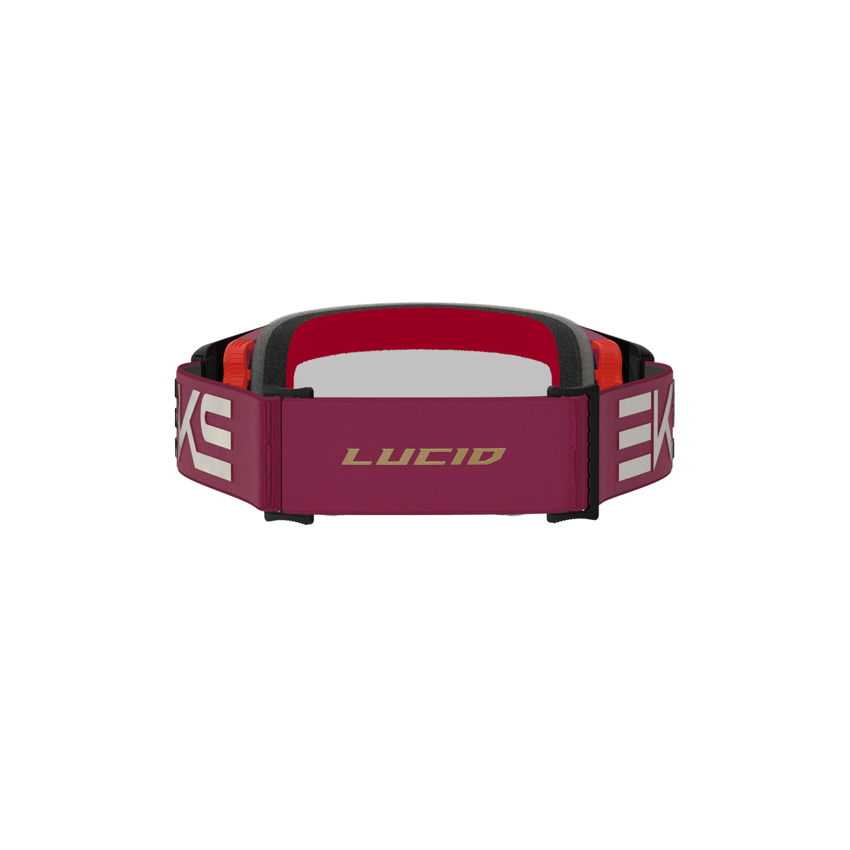 Lucid Goggle EKS Flag Maroon Gold - Gold Mirror Lens